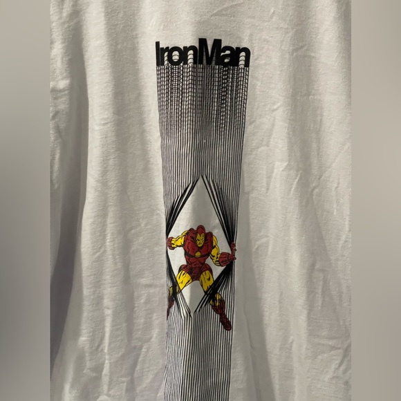 Vintage Y2K Ecko Unltd Ironman Marvel Ringer Shirt Size XL - Picture 2 of 8